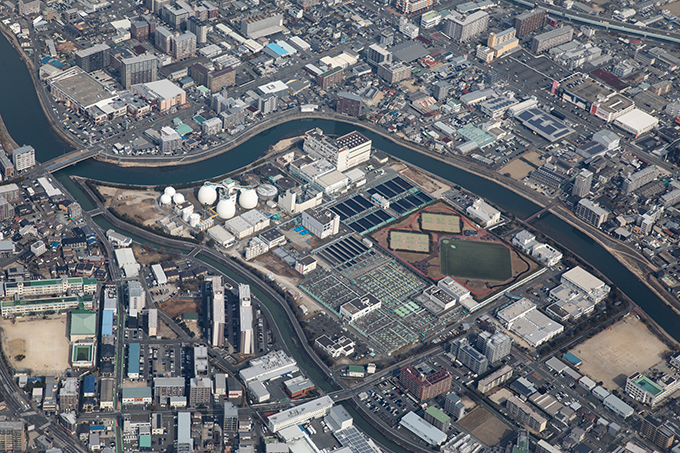 御笠川浄化センター　外観