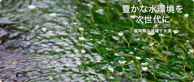 豊かな水環境を次世代に〜福岡県の流域下水道〜　清流