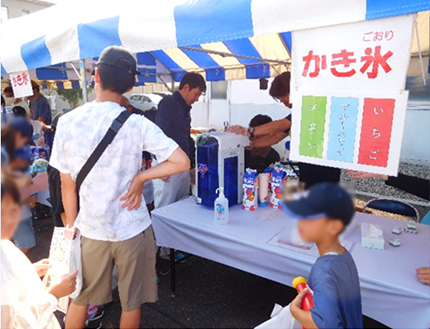 かき氷配布